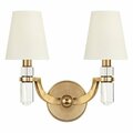 Hudson Valley Dayton 2 Light Wall Sconce 982-AGB-WS
